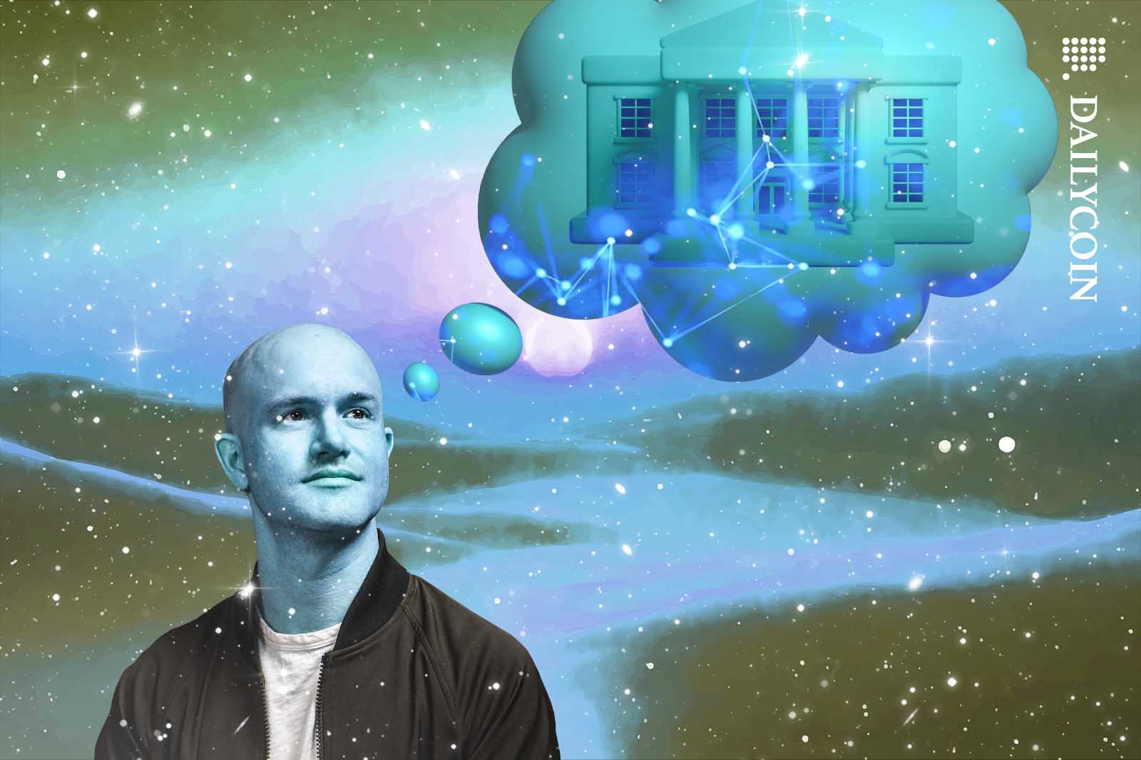 Brian Armstrong dreaming about a crypto friendly White House.