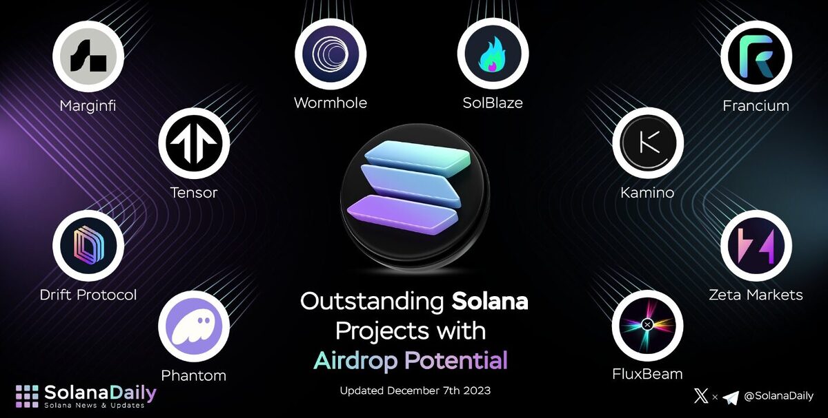 Solana airdrops.