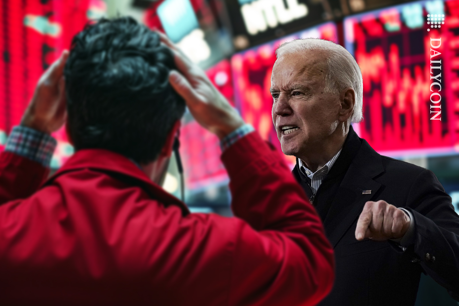 Biden angry at crypto trading.