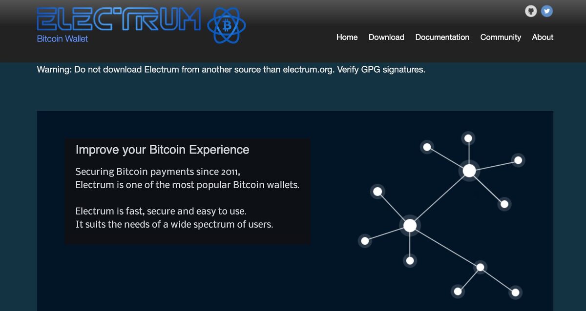 Electrum wallet.