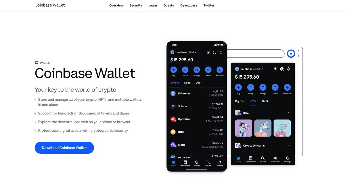 Coinbase wallet.