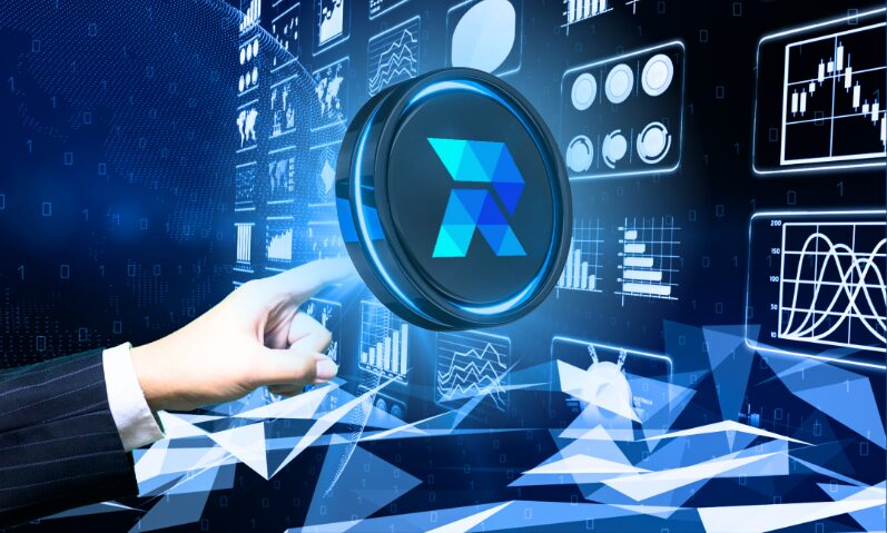 Finger touching RCOF token.