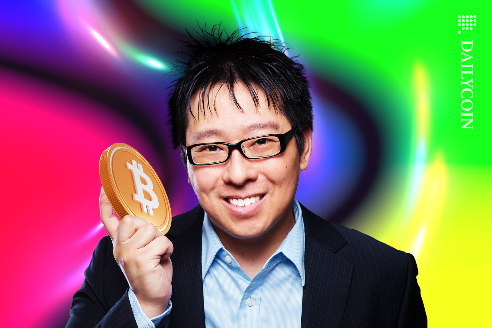 Samson Mow hipnotising with Bitcoin.