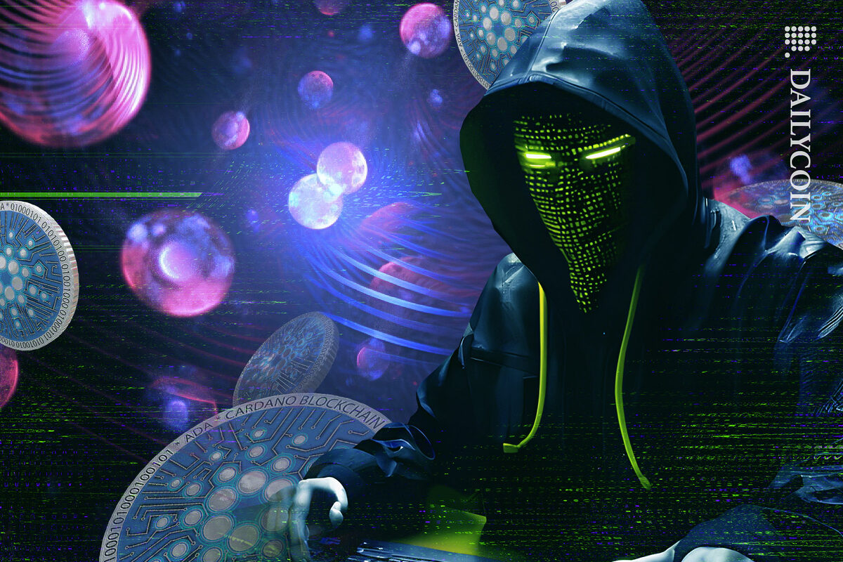 Hacker trying to break into Cardano space.