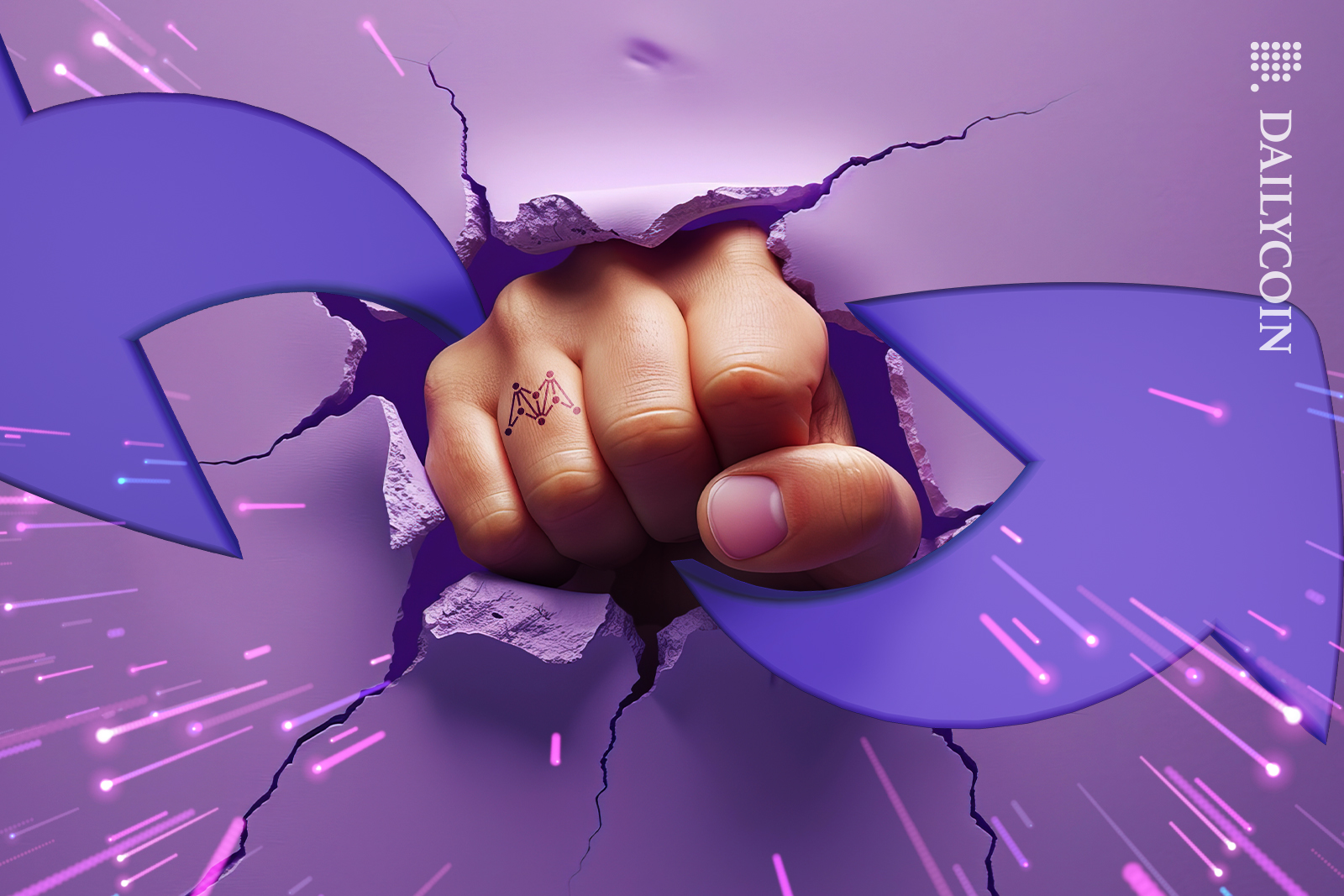 Matter labs fist punching out zksync through a wall.