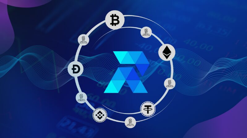 RCOFinance surrounded by crypto tokens.