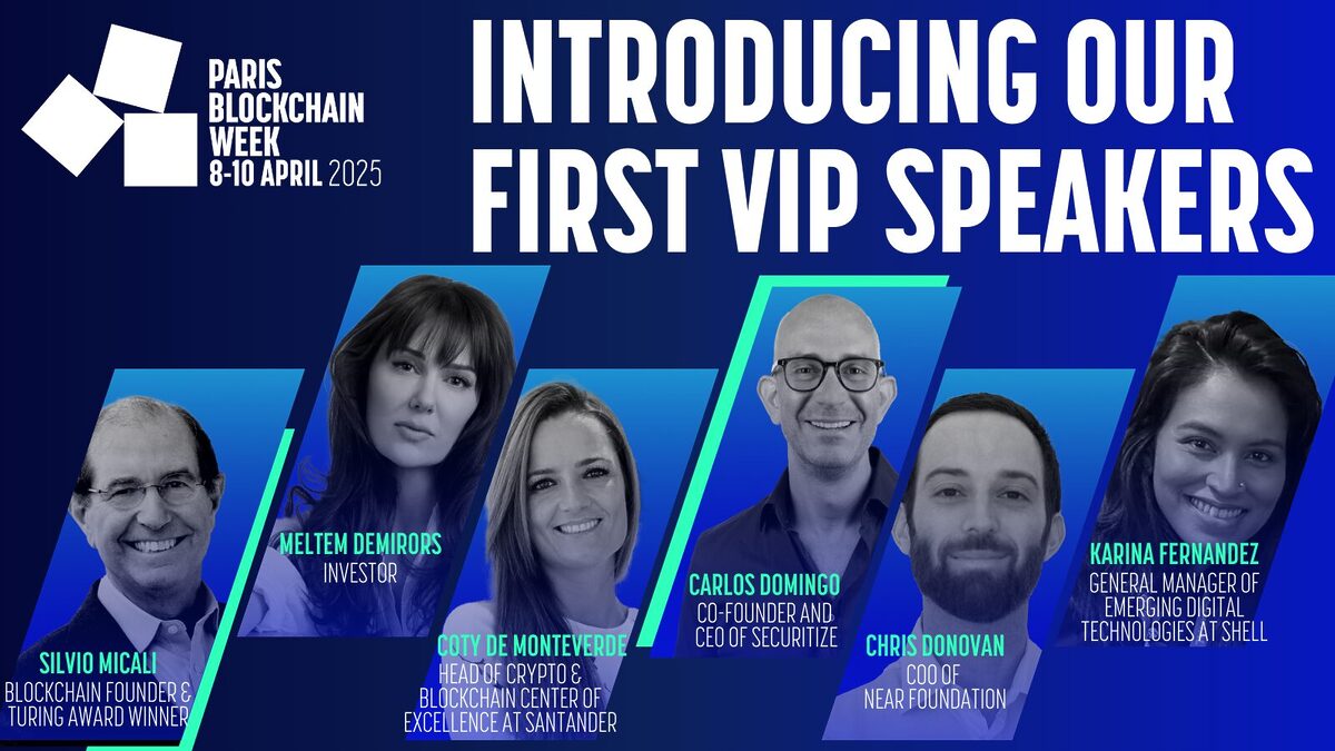 Paris Blockchain Week 2025 speakers.