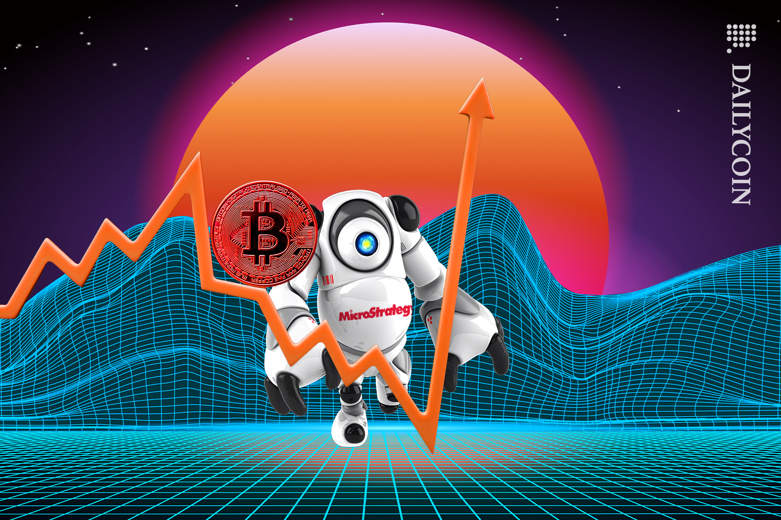 Microstrategy robot looking at increasing the bitcoin holdings.