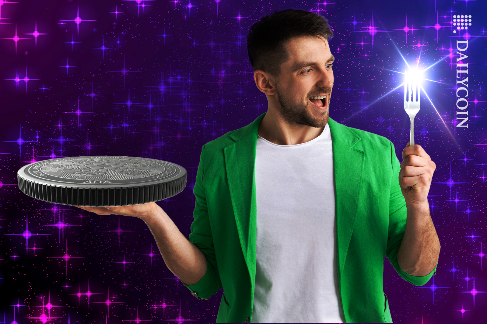 Guy cannot wait to use his fork on Cardano.