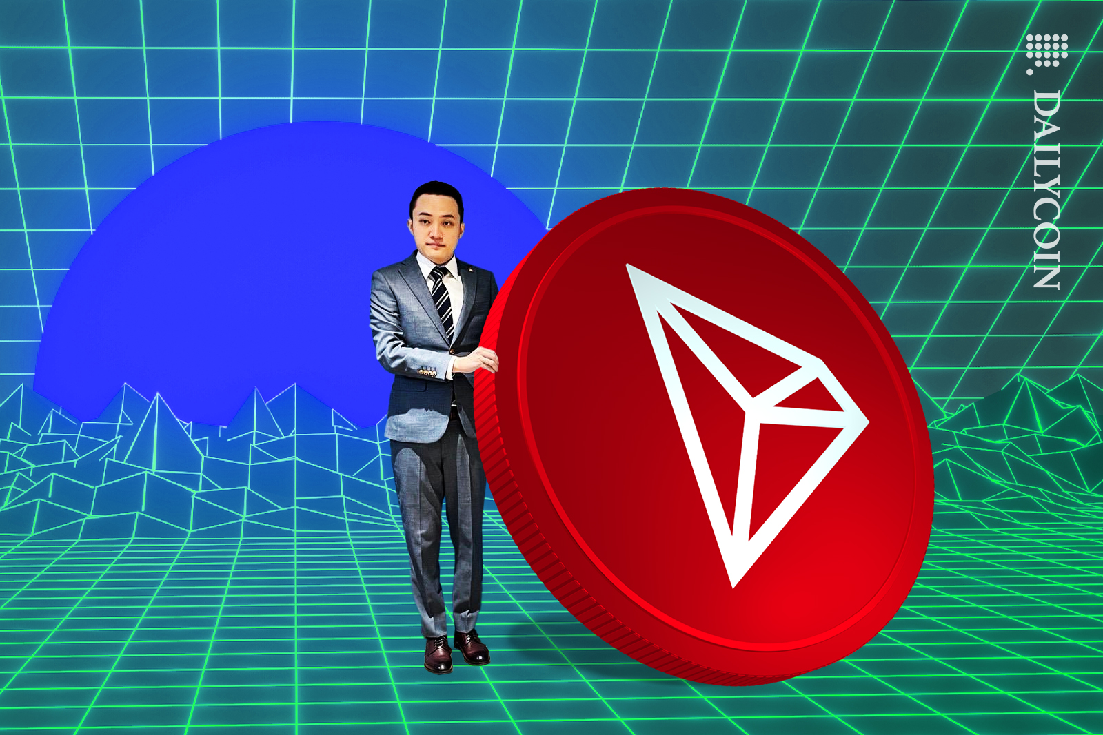 Justin Sun Showing off how big Tron is.