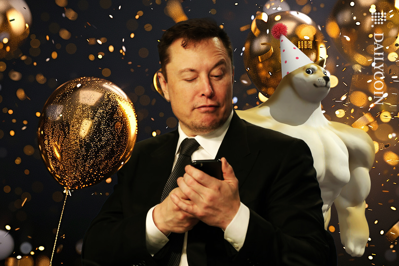 Doge and Elon having party together.