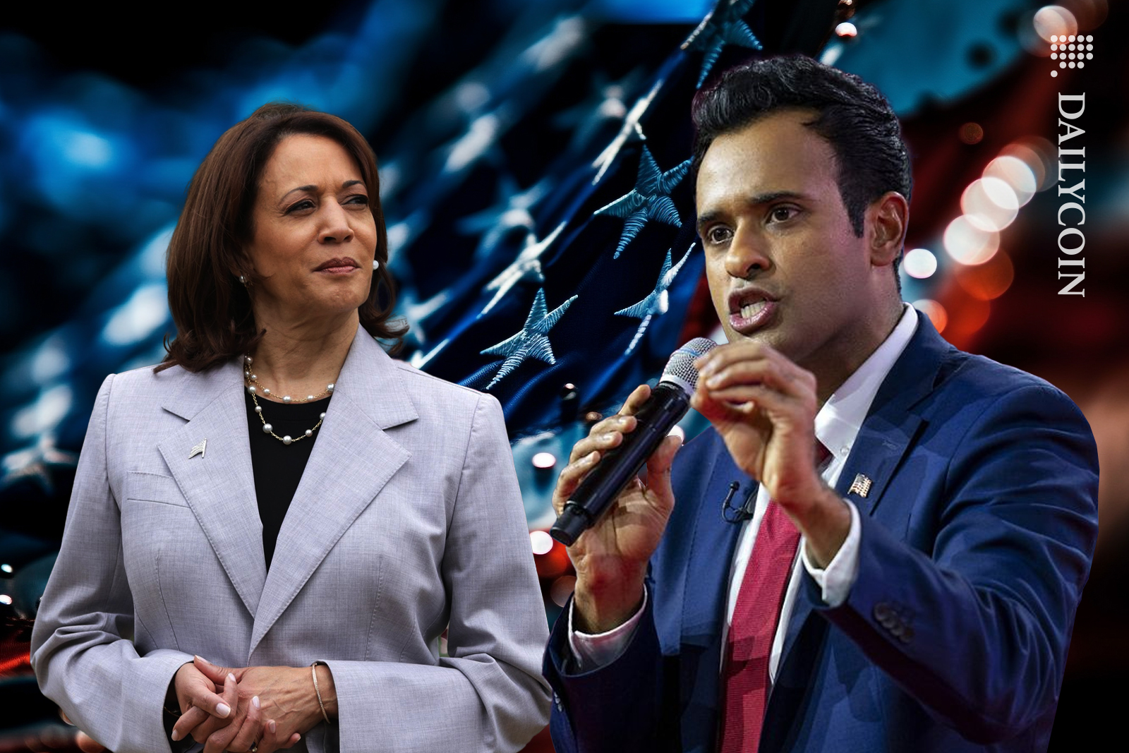 Vivek Ramaswamy talks about Kamala Harris and her presidential campaign.