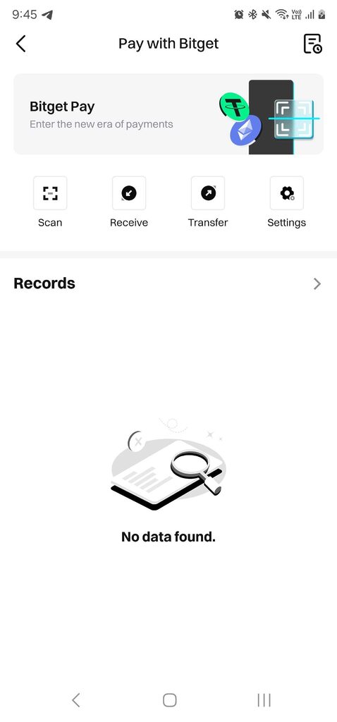 Bitget pay interface