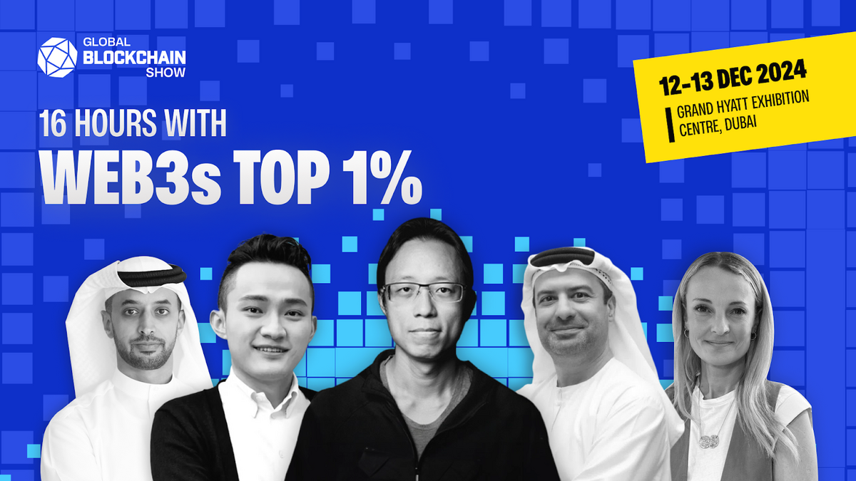 Global Blockchain Show advertisement.