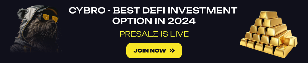 CYBRO presale advertisement banner.