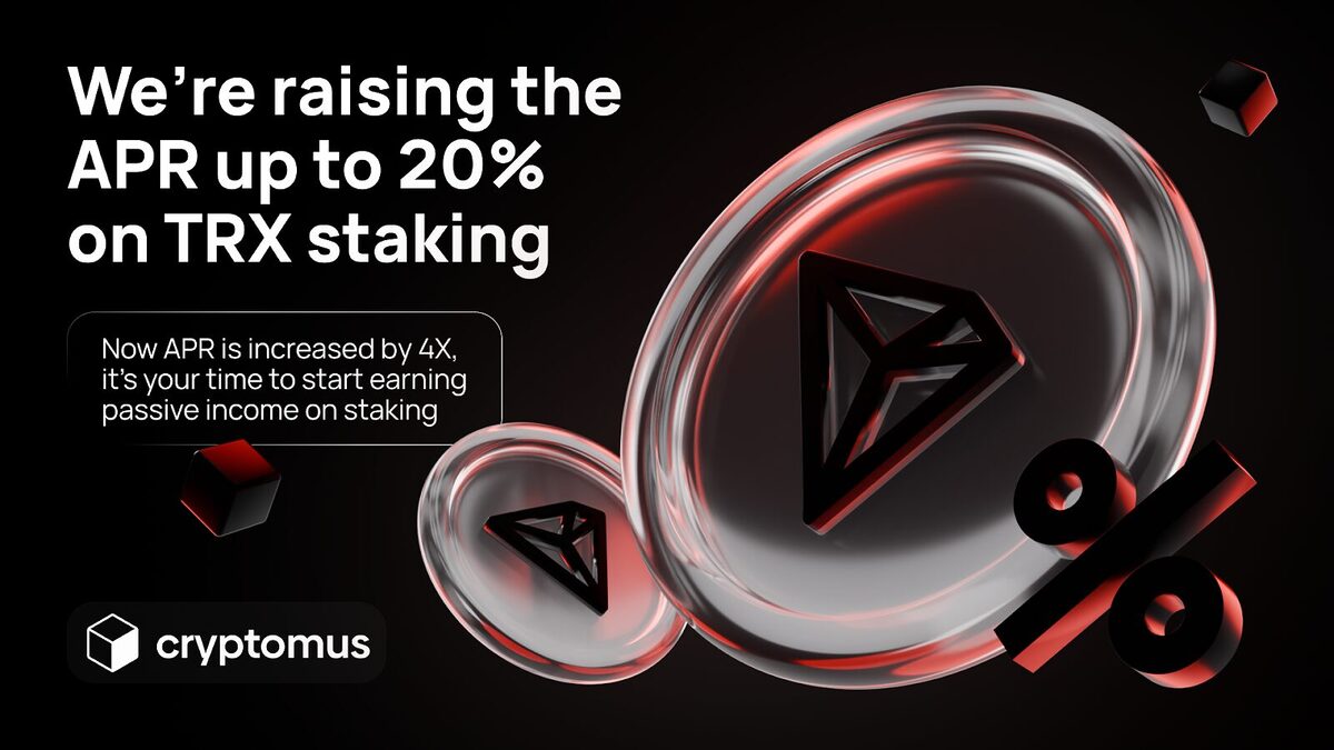 Cryptomus advertisement.