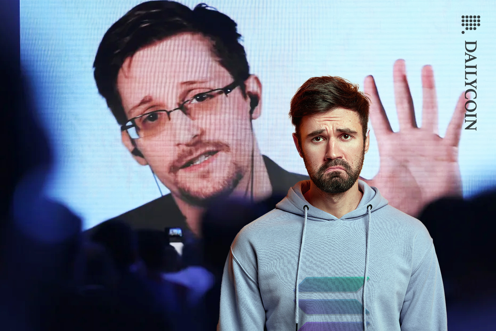 Man is upset with Edward Snowden and his Solana views.
