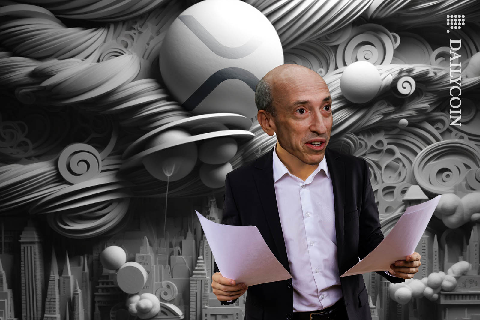 Gary Gensler reading through some documents for XRP.