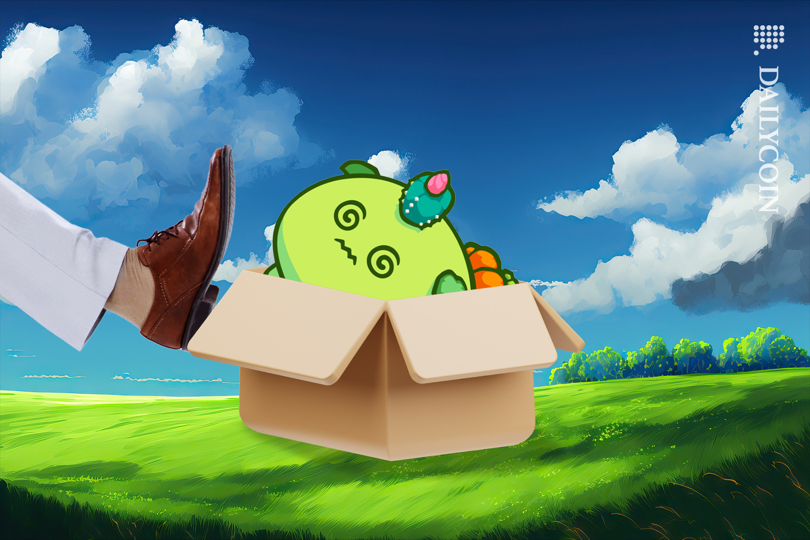Axie Infinity character getting the boot.