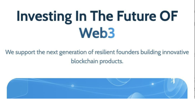 A picture with "Investing in the future of web3" written on it.